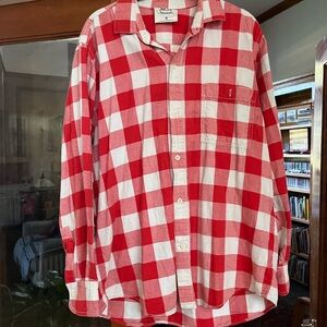 Red Checkered Men's Shirt